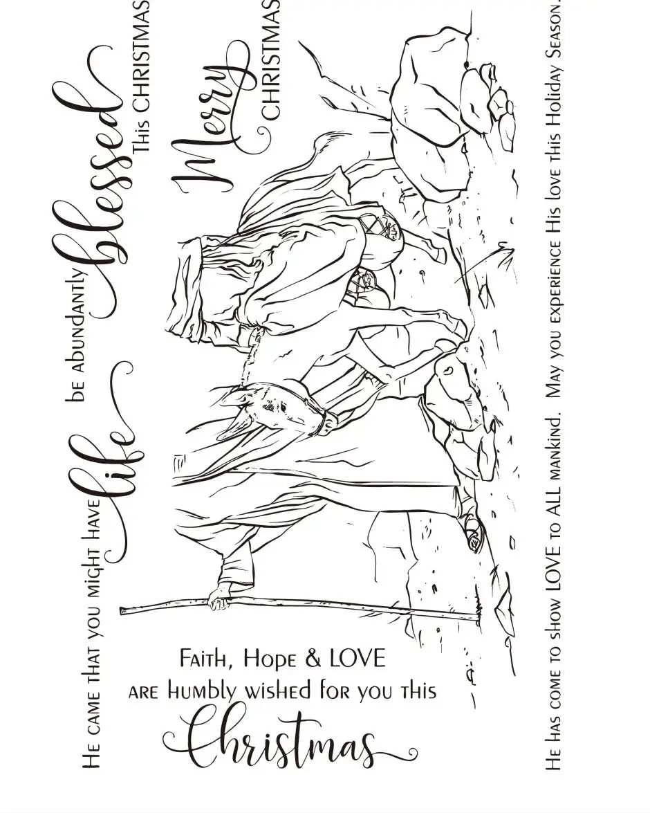 Прозрачный силиконовый штамп с лошадью/печать для скрапбукинга своими