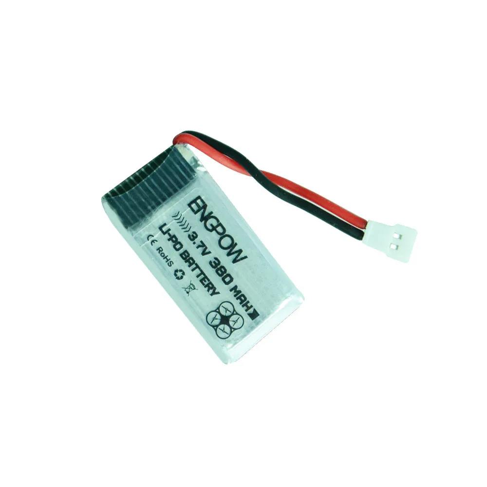 Литий полимерный аккумулятор 3 7 в 380 мАч для Hubsan X4 (h107c H107d H107l) Syma X11 X11c запасные