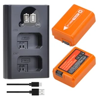 2pack 2160mah np fw50 npfw50 camera battery and charger for a6500 a6300 a6000 a6400 a7s a7 a7sii a7ii a7rii a7sii a5100 a5000