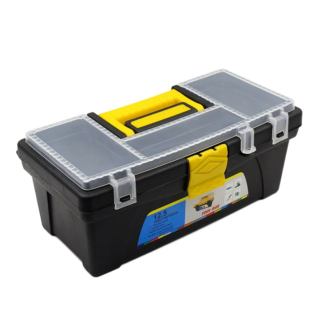 

10 Inch 12.5Inch Multifunctional Instrument Parts Hardware Tool Storage Box ABS Plastic Toolbox Electrician Box