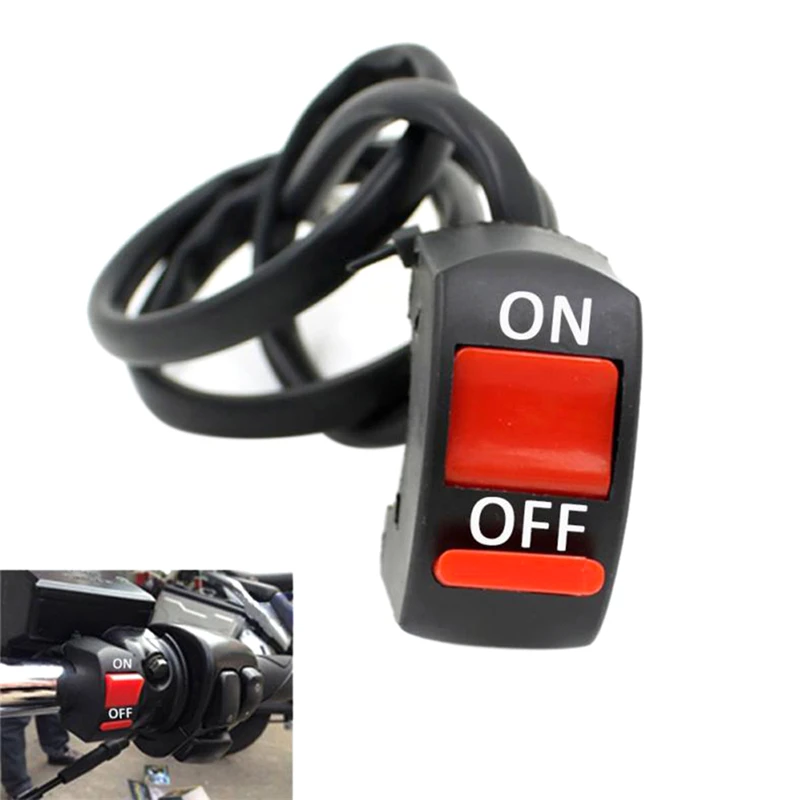 Universal 12V Motorcycle Handlebar Accident Hazard Light Switch On/Off Button | Автомобили и мотоциклы