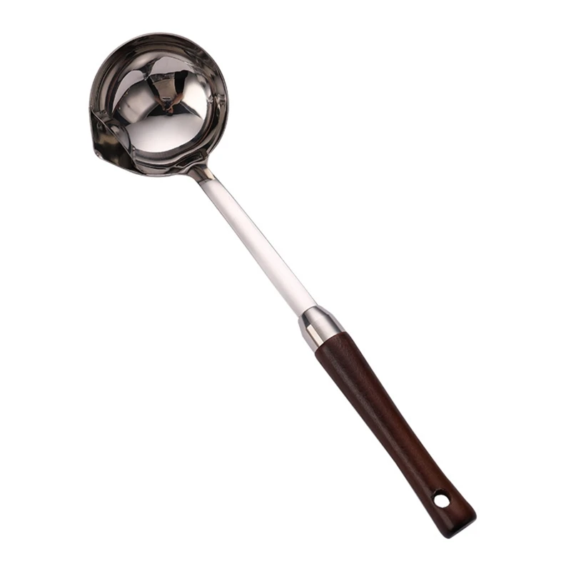

Stainless Steel Oil Filter Spoon Grease Scoop Colander Soup Separator Kitchen