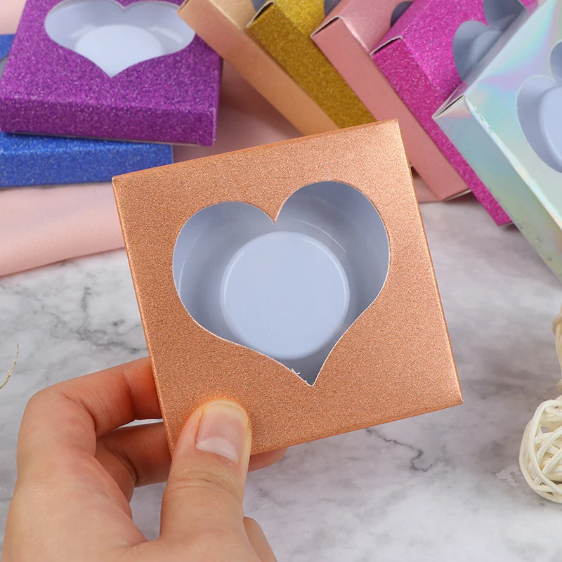 1/10 шт. упаковочная коробка для ресниц пупосылка разноцветная бумажная белый