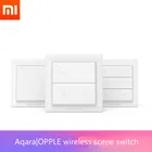 Умный настенный выключатель Xiaomi Aqara Opple Zigbee, беспроводной прибор для управления освещением, с магнитным креплением