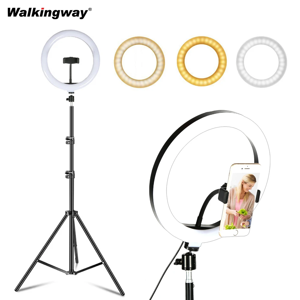 LED Ring Light Photographic Lighting Selfie Ring Lamp light With Tripod for Phone Youtube Tik Tok Studio Makeup Live Streaming