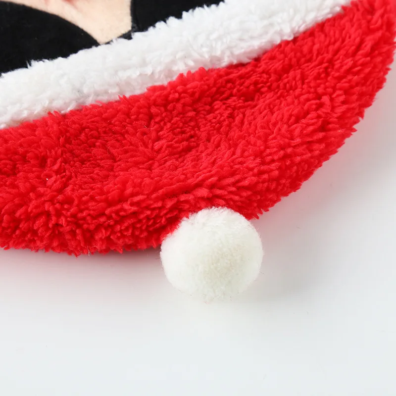 Красная Шапка Ophax Рождественская маска для сна с Санта-Клаусом глаз повязка