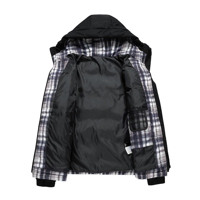 Winter Jacket Men 2021 Fashion Hooded Parka Solid Thick Jacket Men's Baseball Jacket Zipper Waterproof Coats Male Drop Ship