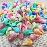 color calla lilies coral beads for jewelry making necklace bracelet 10x16mm flower shape artificial coral beads wholesale
