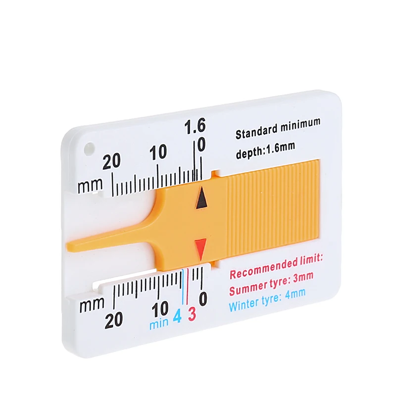 

1Pc New Tyre Tread Depth Gauge Car Motorcycle Trailer Wheel Measure Tool A0NE