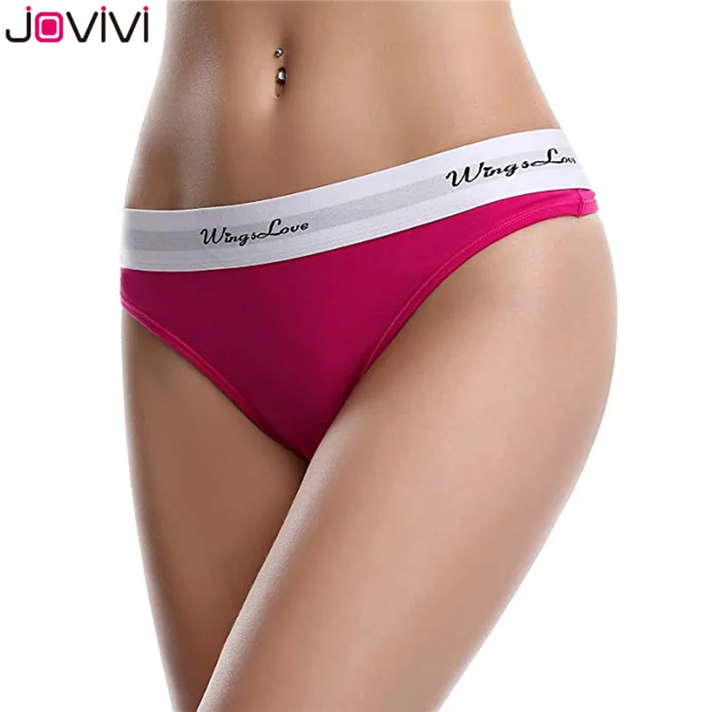Jovivi, новинка, 3 шт., Женские Бесшовные стринги, Мягкое хлопковое нижнее белье, трусики, белый/серый/синий/розовый/красный цвет, размеры S/M/L, Wingslove, трусики