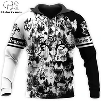 bone reaper black and white 3d all over printed mens hoodies and sweatshirt autumn unisex zipper hoodie casual sportswear dw828