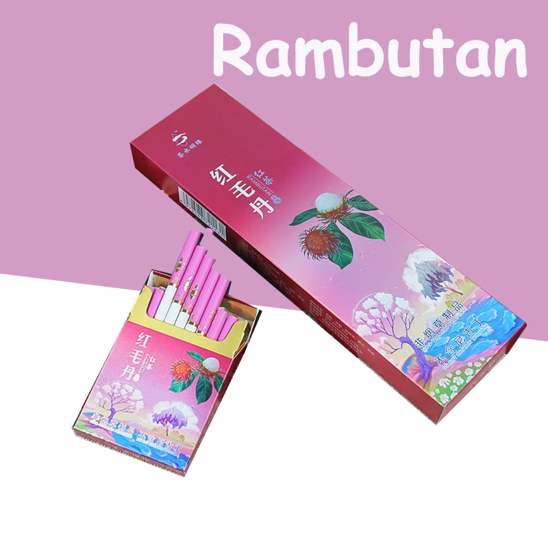 Травяной чай Rambutan черный отличная сигарета для броска курить 100% без табака