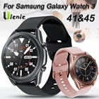 Силиконовый ремешок для умных часов Samsung galaxy watch 3, 41 мм, 45 мм, 20 мм, 22 мм