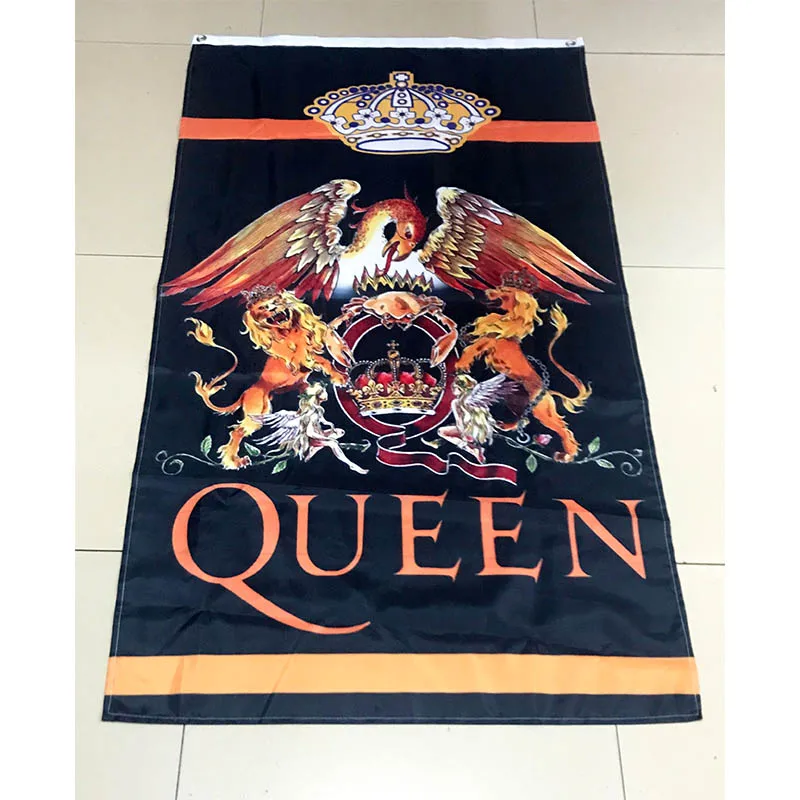 Queen Band Rock Flag 3ft*5ft (90*150cm) Size Christmas Decorations for Home Flag Banner Gifts