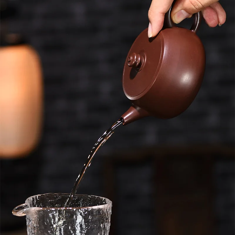 

Yixing original mine purple clay pot handmade by famous experts