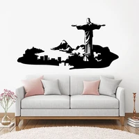 rio de janeiro wall decal sticker home decor for living room vinyl skyline removable mural diy bedroom brazil art van e557