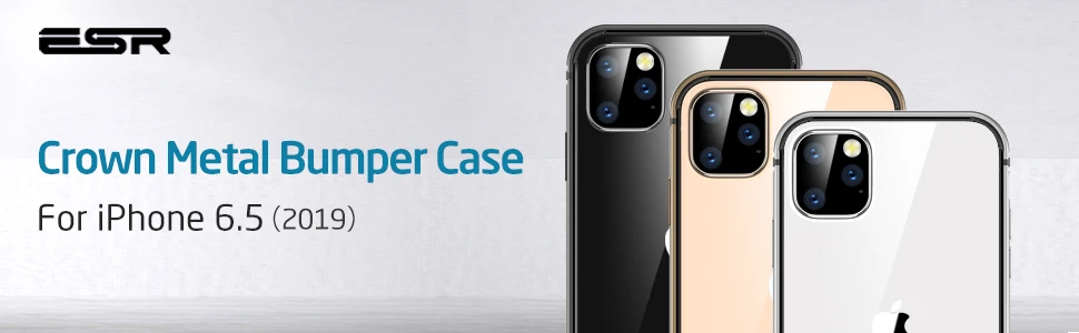 ESR металлический бампер чехол для телефона для iPhone 11 Pro Max, брендовый защитный чехол с мягкой внутренней рамкой, чехол для iPhone 11 11 Pro