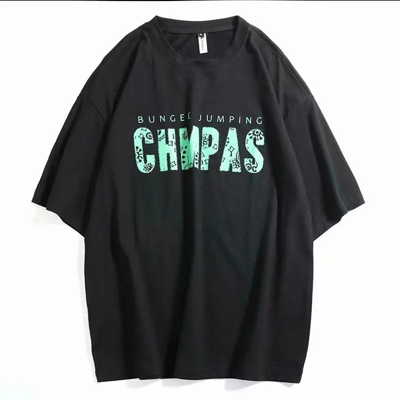 

Summer Versatile T-shirt Men's Korean Style Trendy Middle School Students Short Sleeve Fashion Brand Loose Half Sleeve