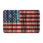 Коврики для дверей с американским флагом на деревянном заборе, коврик для входа в помещение, нескользящий коврик для двери