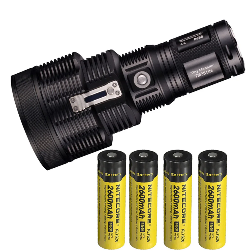 TM38Lite NL1826 NITECORE TM38 Lite Портативный фонарик CREE XHP35 HI D4 max 1800 люминесцентный перезаряжаемый фонарик пледы 1400 метр уличный фонарик - Испускаемый цвет: TM38Lite NL1826