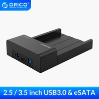 orico 2 5 3 5inch hdd caddy tool free sata to usb type b esata external ssd enclosure up to 16tb hdd docking station for laptop
