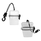 В упаковке 2 штуки Дайвинг Водонепроницаемый сухой Коробка Чехол контейнер, плавающий водонепроницаемые денег для карты с вытяжным шнуром могут варьироваться в зависимости от пожеланий клиента