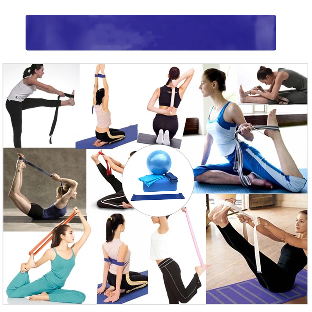 

Exercise Gym Yoga Ball Fitness Resistance Band Pilates Ball Home Block Brick for Easy Safety Working-out Ornaments