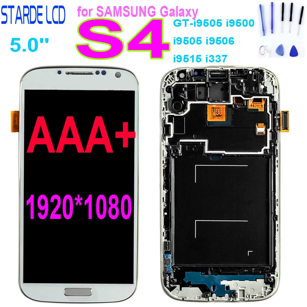 Сенсорный ЖК-дисплей с рамкой для Samsung Galaxy S4 i9505 i9500 i9506 S3 i9300 i9300i i9308i i9305 | Мобильные
