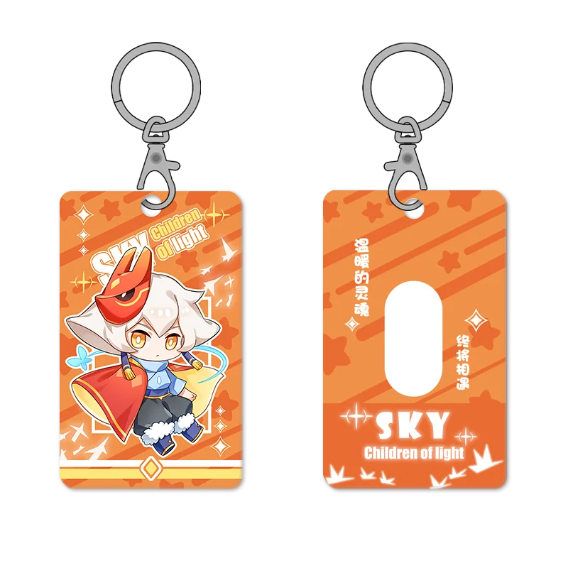 

Anime Sky:Children of Light Cartoon Card Case Cosplay Student ID Bus Bank Card Holder Keychain Pendant Keyring Cosplay