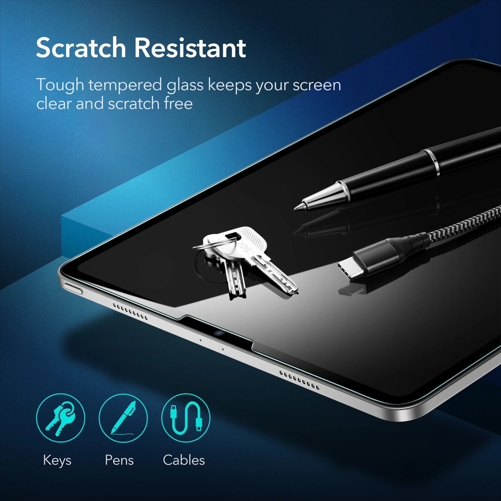 esr tempered glass for ipad pro 11 12 9 202120202018 hd ultra clear glass anti blue light screen protector for ipad pro 2021 free global shipping