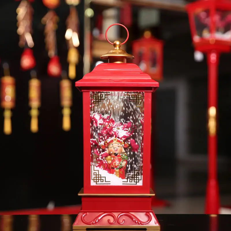 

New Spring Festival Snow Decorations For Home Snow Lamp New Year Festive Party Supplies Christmas Decoration