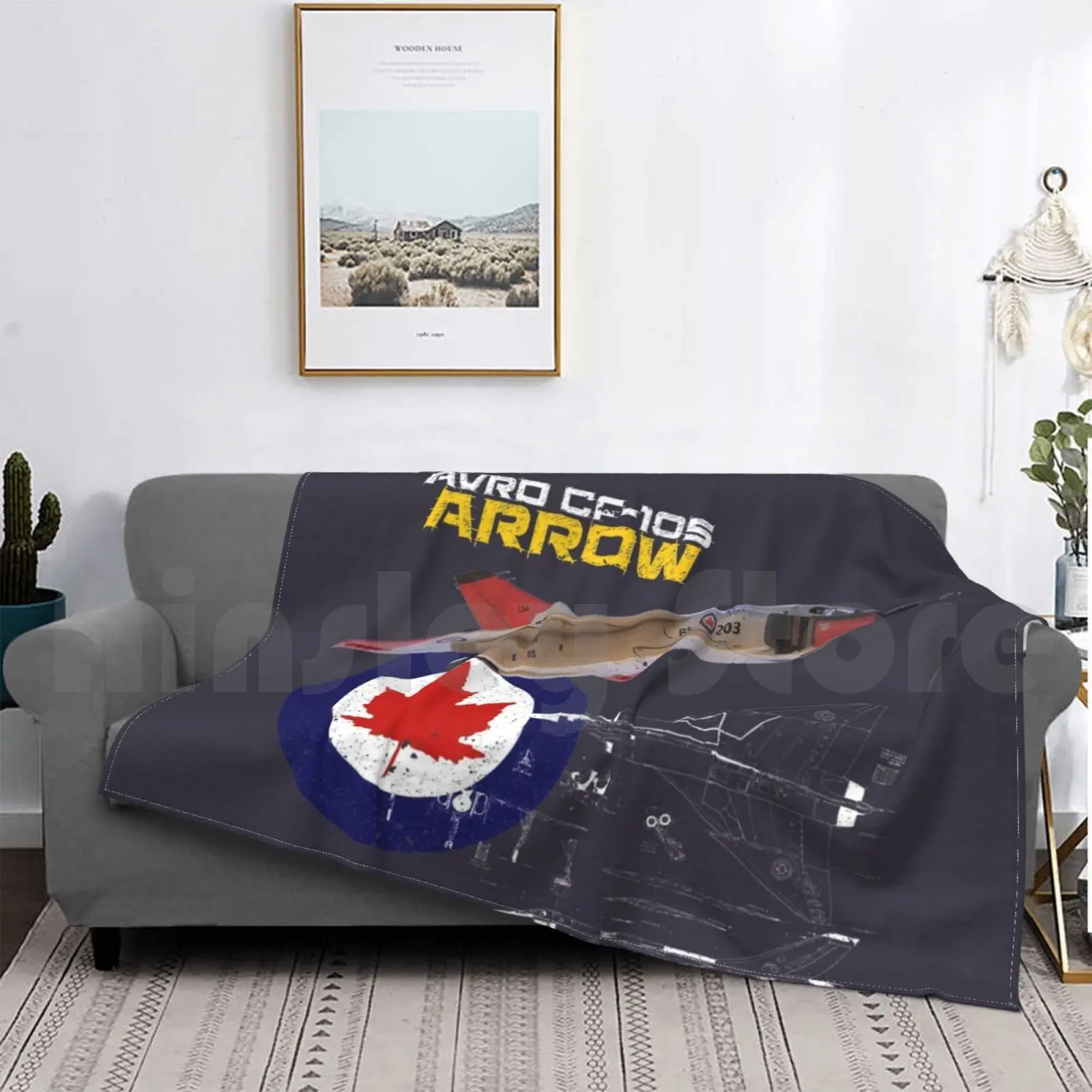 

Canadian Avro-105 Arrow Blanket Fashion Custom Royal Canadian Air Force Rcaf Avro Arrow Cold War Military Jet Fighter Jet
