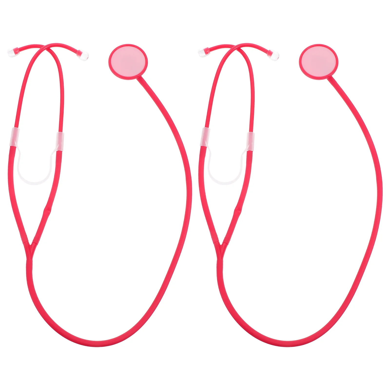 

2Pcs Stethoscope Toys Lightweight Portable DIY Playset (As Shown)
