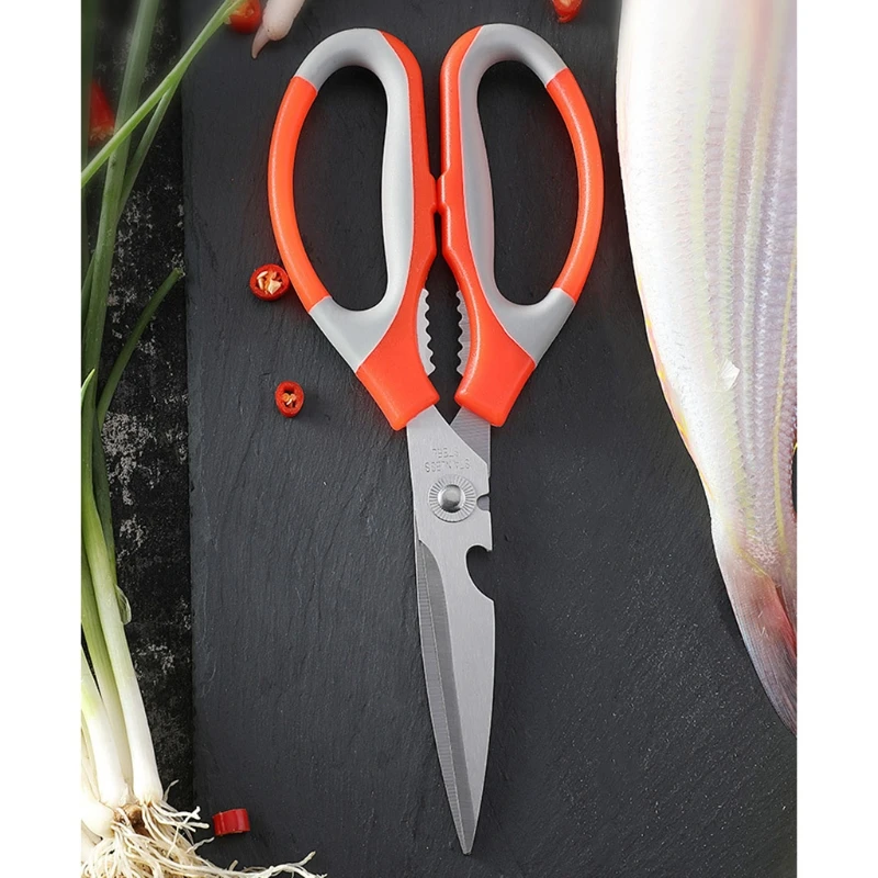 

Multifunctional Stainless Steel Household Kitchen Scissors Barbecue Strong Chicken Bone Scissors Food Scissors