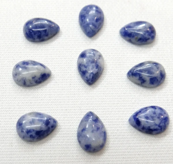 

Оптовая продажа, 50 шт., 10*14 мм, натуральный кальдалитовый камень, кабошон в форме капли воды, бусины без отверстий для самодельных ювелирных изделий, ожерелий, колец, аксессуары