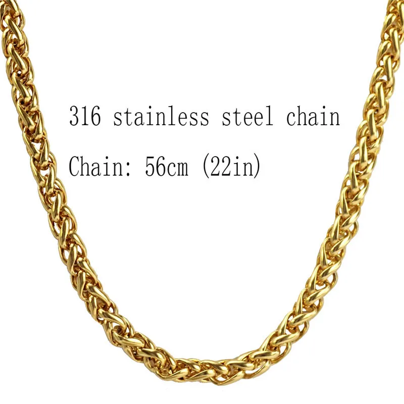 

Stainless Steel Twist Chain Silver Color Chain Necklace for Women