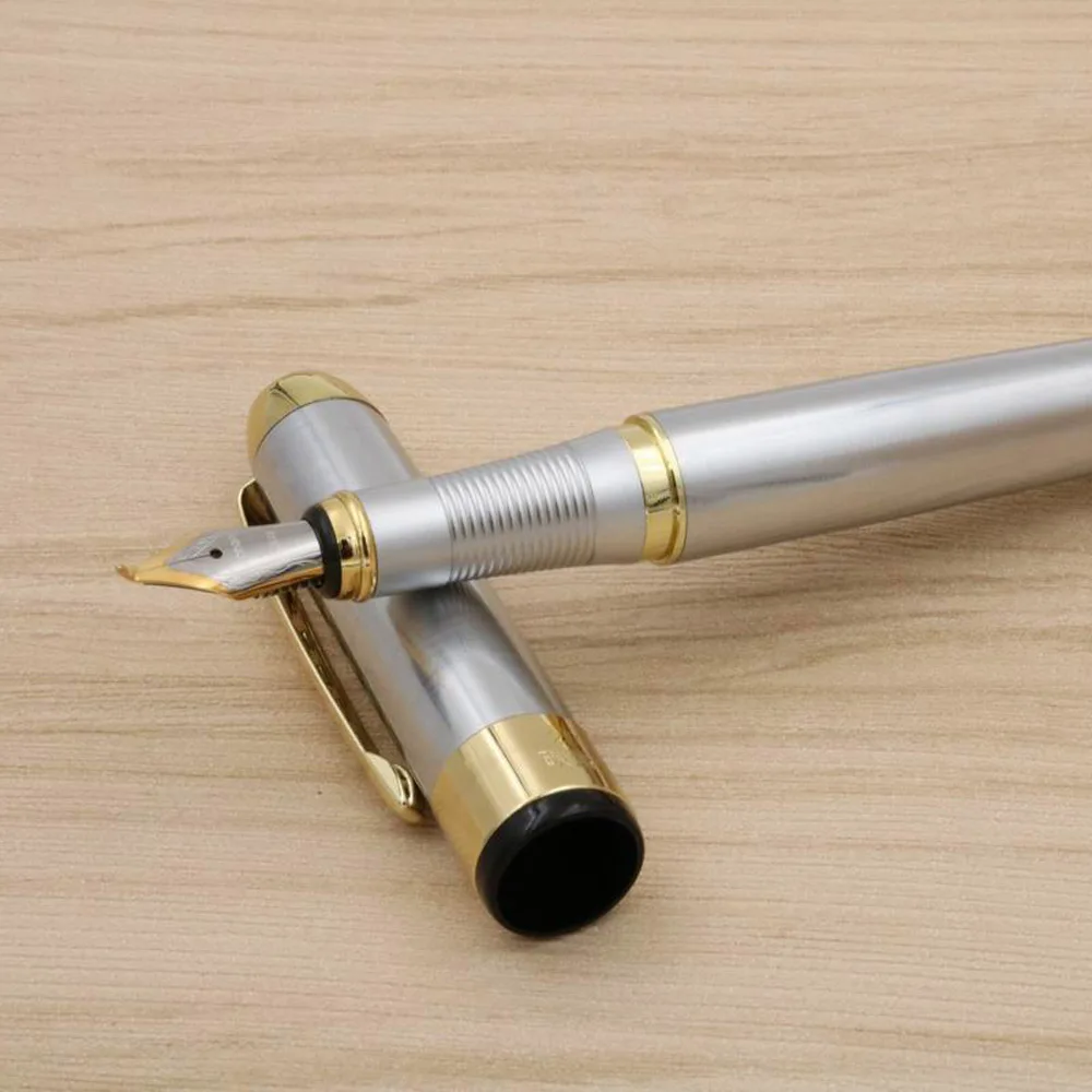 Роскошные фирменные Jinhao 250 нержавеющая каллиграфии фуде перьевая ручка