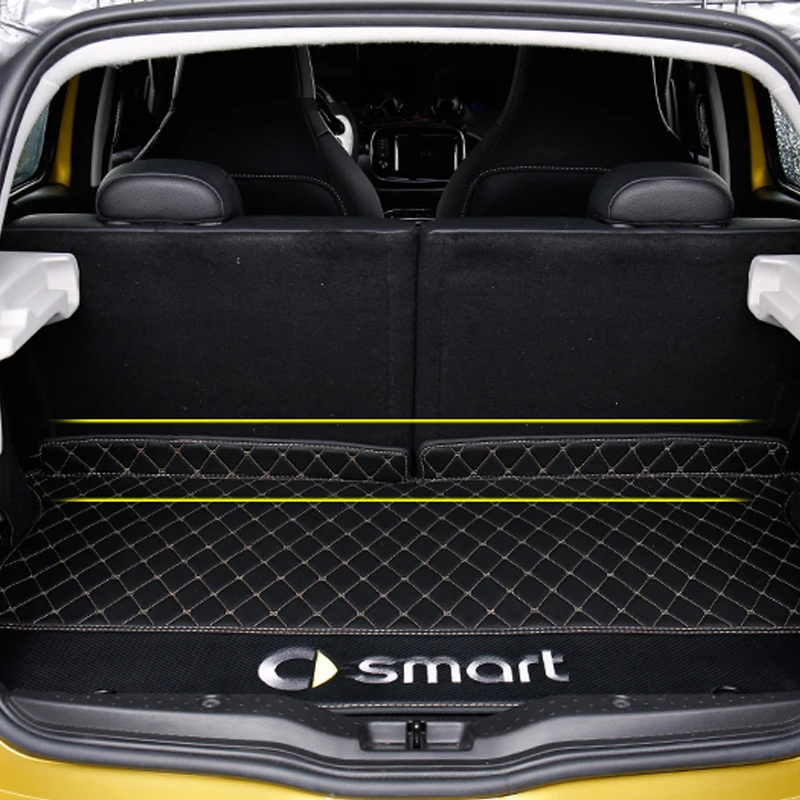 Car Trunk Protection Mat For Smart 453 forfour Luggage Storage Box Pad Dust pad car accessories interior Alfombrilla de coche |