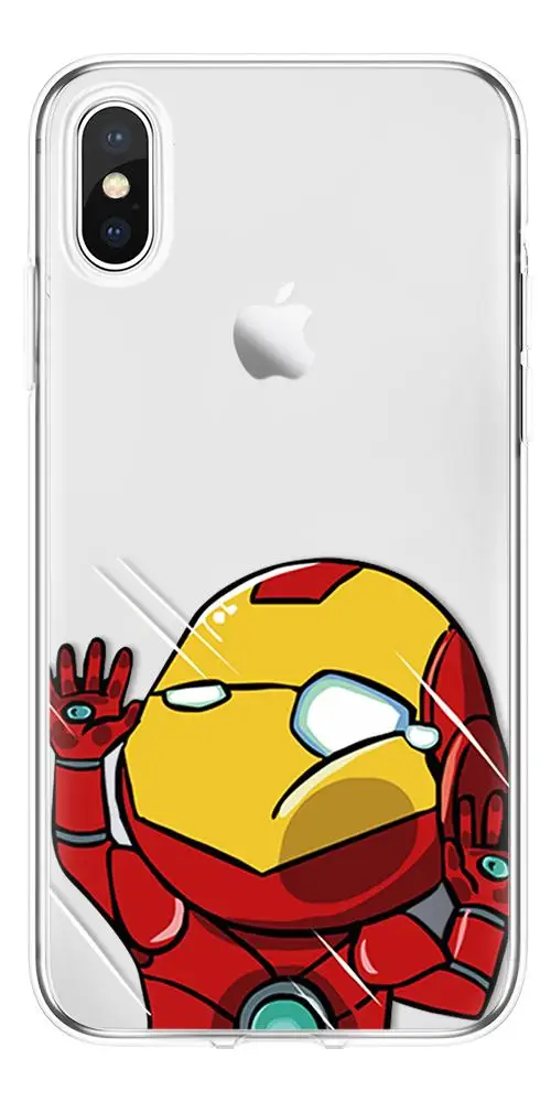 ZL-GTX Чехол для iPhone 7 8 Plus, милый мультяшный комикс для iPhone 11 Pro MAX 5 5S SE 6 6S XR XS Max, мягкий чехол из ТПУ для iPhone X, чехол - Цвет: ZL-GTX