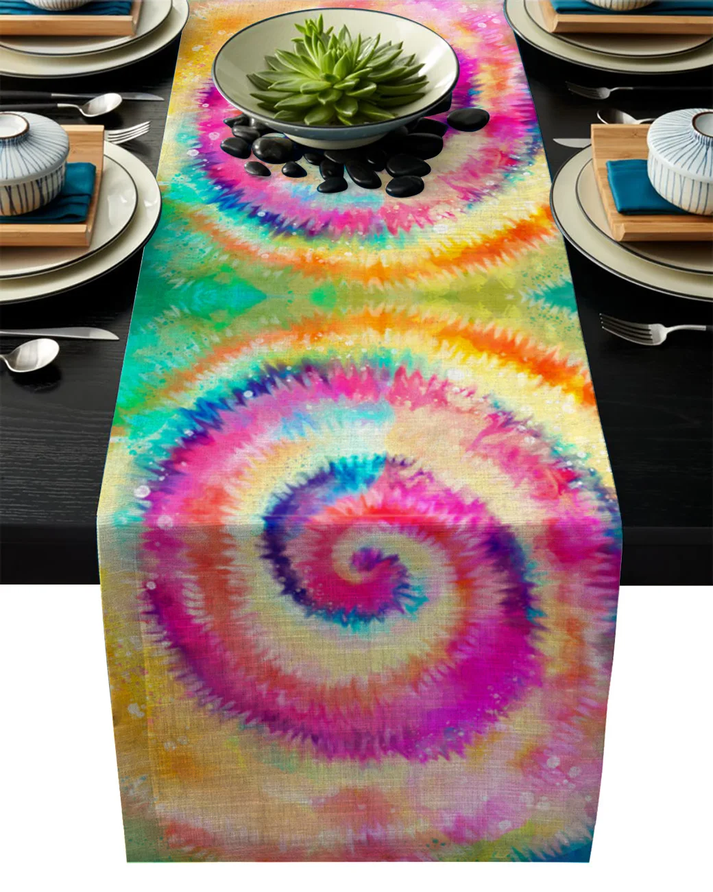 1 шт. спиральные пигментные современные бегуны для стола свадебной вечеринки