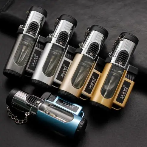 Креативная Бутановая газовая надувная Зажигалка 1 одиночная/3 прямая мощная