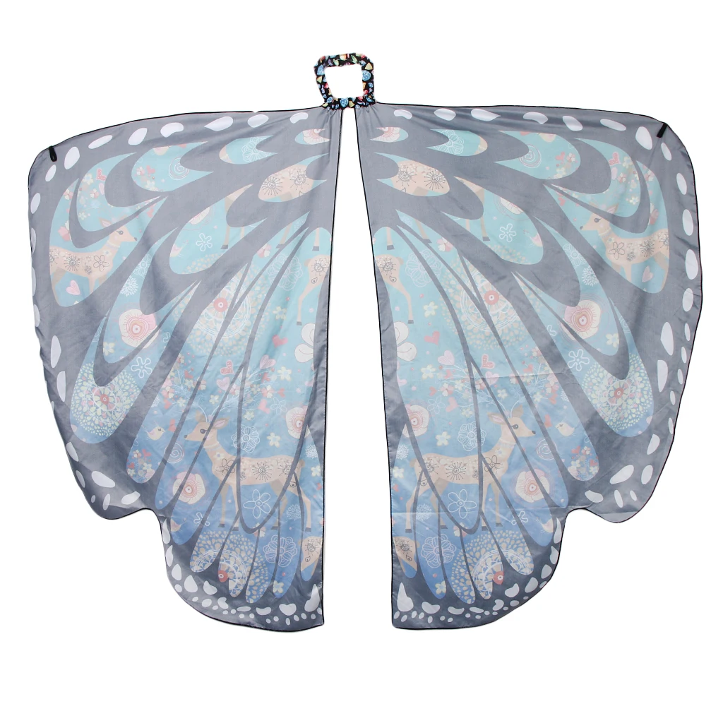 Девушка ребенок бабочка крыло шаль шарф танцевальный костюм Рождественское