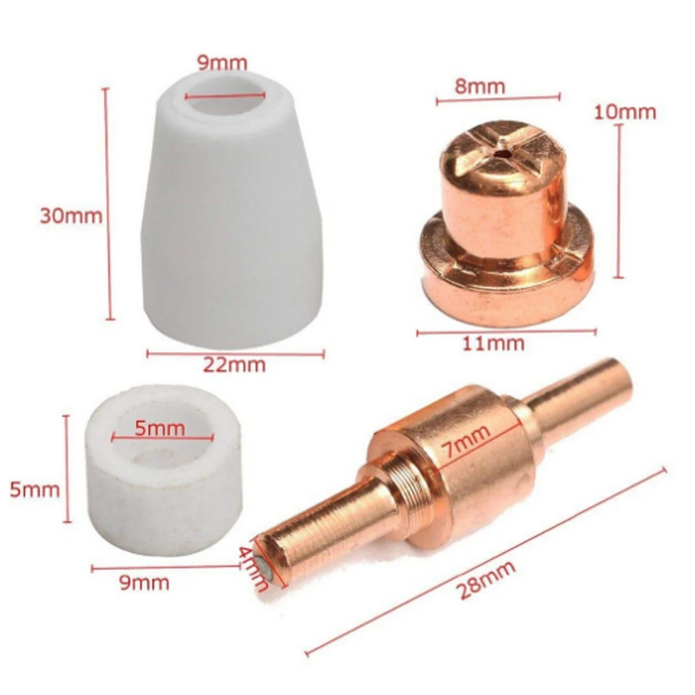 

100Sets of Electrode Nozzle Protection Cover LGKPT31 Cutting Nozzle Electrode Protection Cover Parallel Shield Cover Vortex Ring