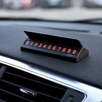 luminous telephone number card hidden number plate universal with auto accessories car temporary parking card