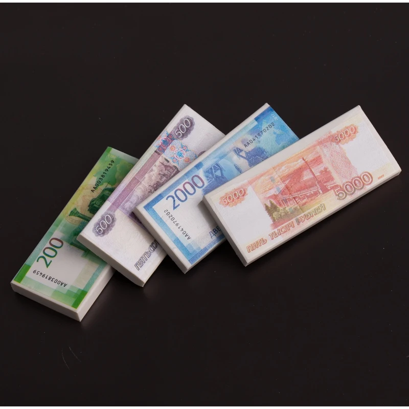 Ластик ArtSpace Рубль прямоугольный термопластичная резина 68*30*7 мм без возможности