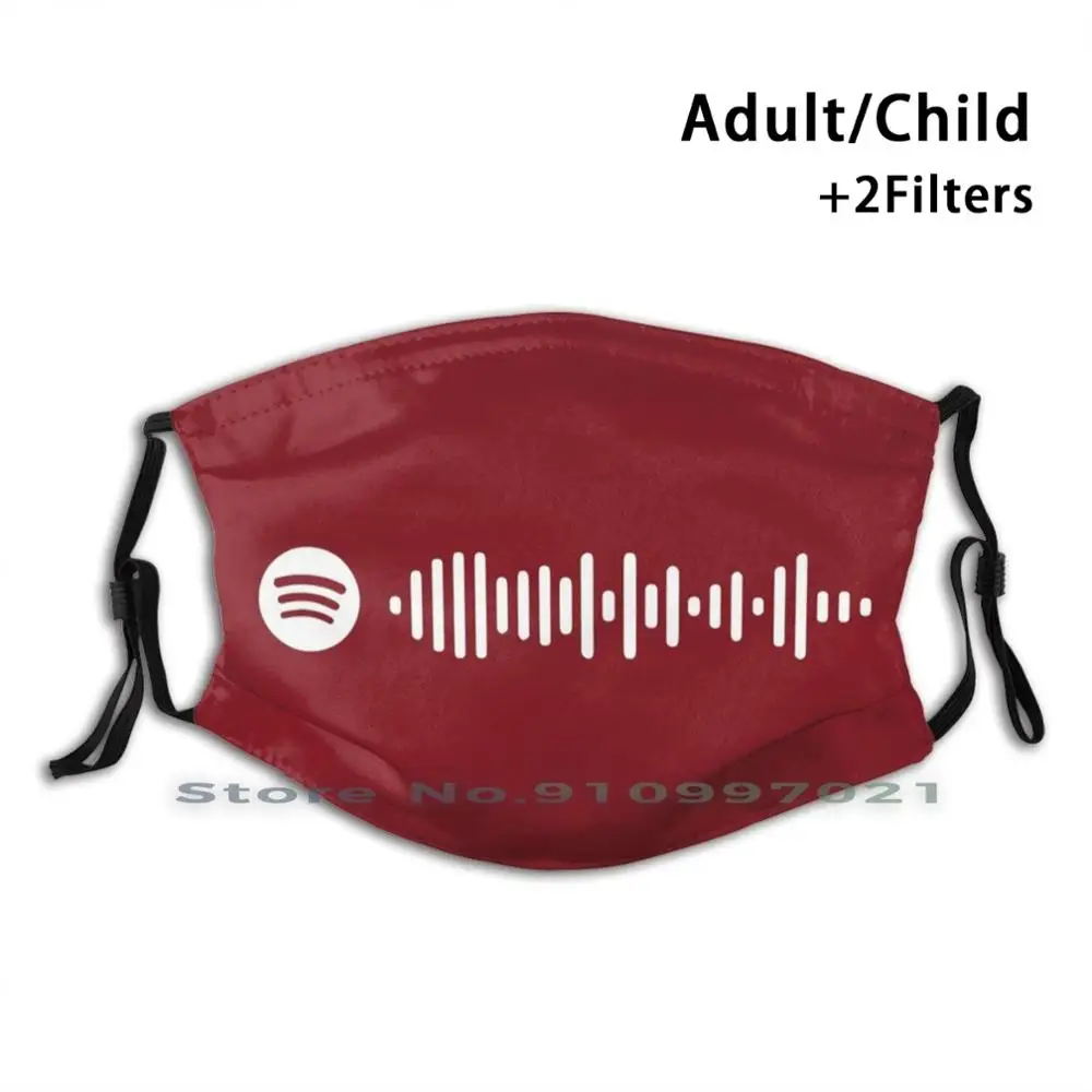 

X (подвижный. Future) альбом 21 Savage Spotify с кодовым сканированием многоразовая маска с фильтром Pm2.5 модная маска для лица для детей и взрослых