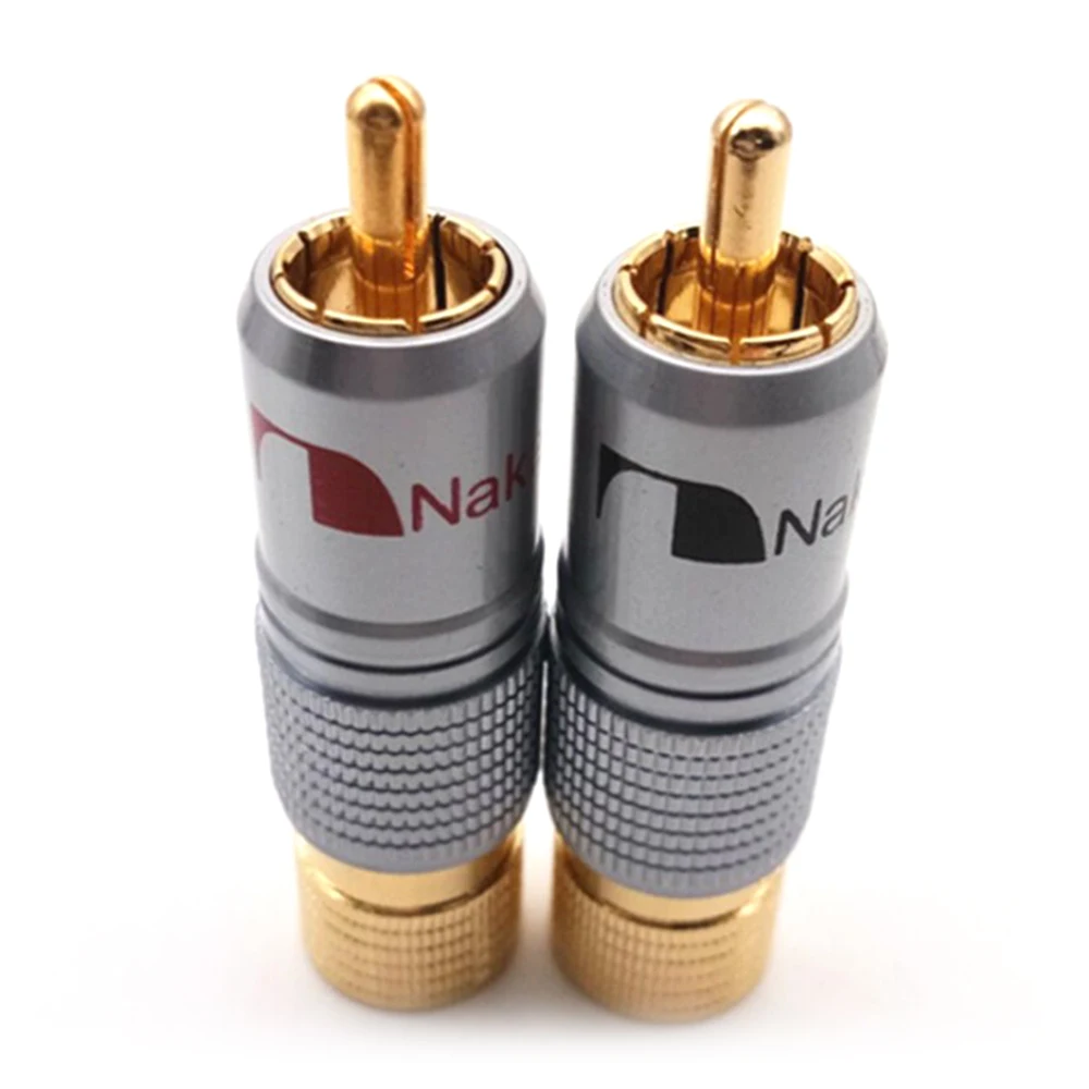 4 шт. позолоченные штекеры 10 мм