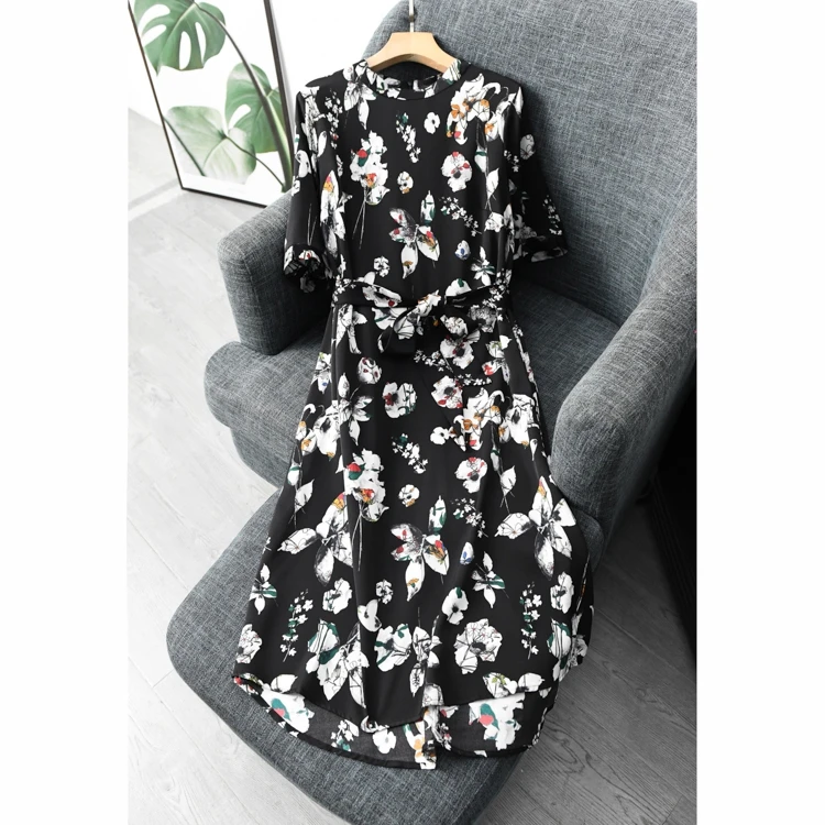 Женское длинное платье рубашка из натурального шелка Элегантное повседневное с