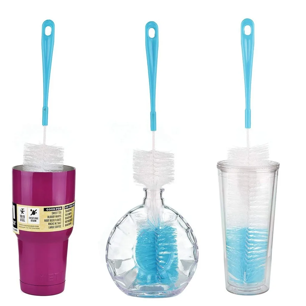 

1Set Long Handle Cleaning Brush for Baby Bottle Milk Bottle Cup Mug Cleaner Brush Flexible Household Kitchen Cleaning Tools