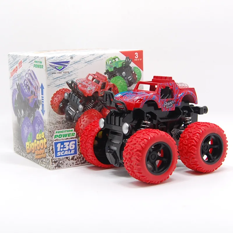 1:36 детская инерции четырёхколёсный вагончик с четырьмя Diecasts игрушечное транспортное средство противоударный амортизатор мальчик качели модель автомобиля